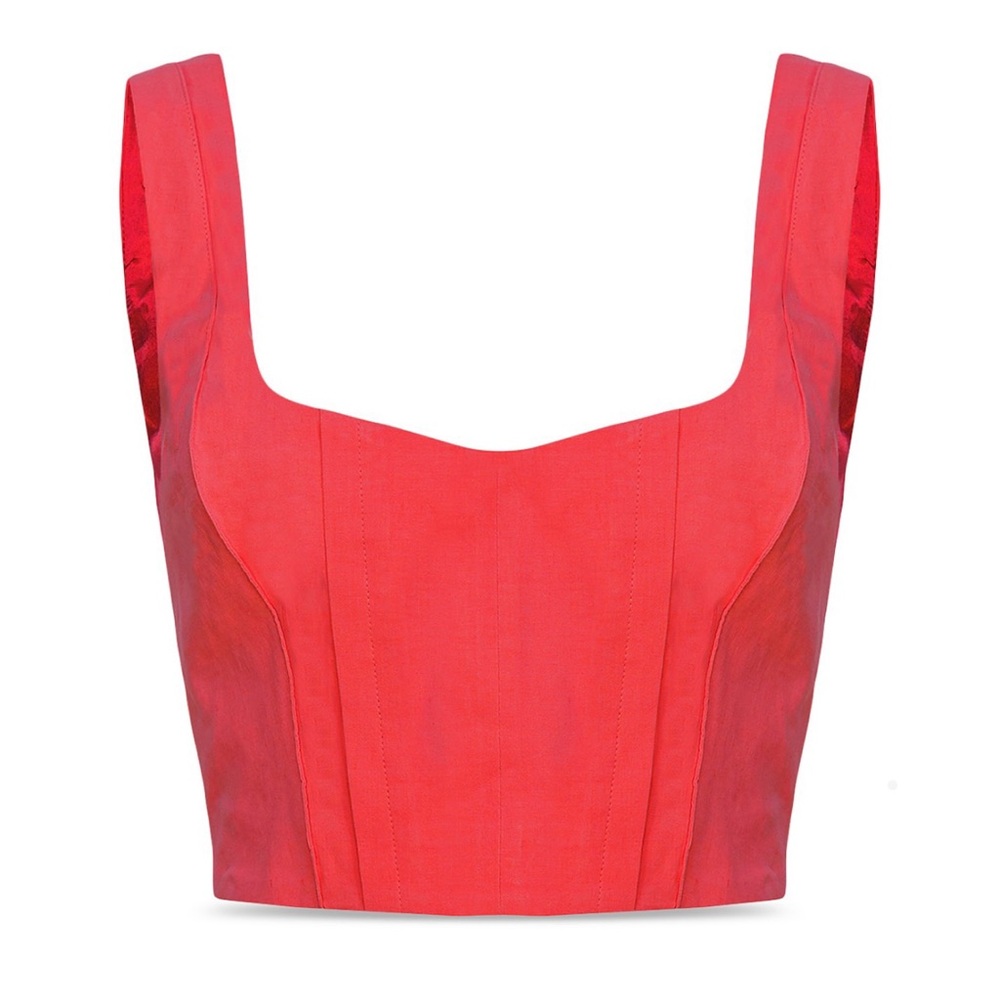 Pinko Red Crop Top NWT